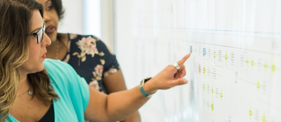 people working on whiteboard